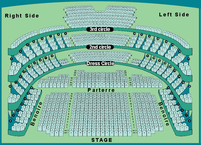 Imperial Ballet theatre - the plan of the hall - preview